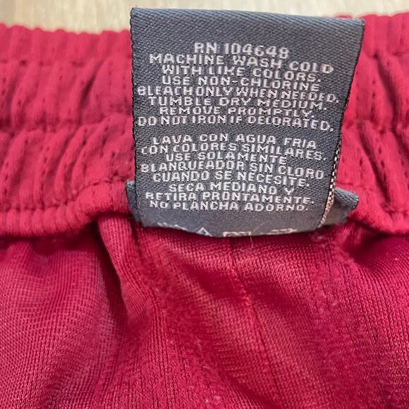 Oklahoma Sooners OU Women’s Track Pants L Red Silver Stripe Athletic Pro Edge - Picture 7 of 10